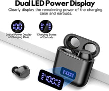Load image into Gallery viewer, kurdene Wireless Earbuds with Wireless Charging Case,LED Power Display,Deep Bass Ear Bud