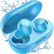 Load image into Gallery viewer, kurdene Wireless Earbuds with Wireless Charging case(V8-Wathet)