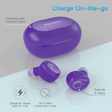 Load image into Gallery viewer, Kurdene Wireless Earbuds,Bluetooth Earbuds with Charging Case(S8-Purple)