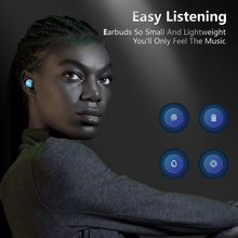 Load image into Gallery viewer, kurdene Wireless Earbuds with Wireless Charging case(V8-Wathet)