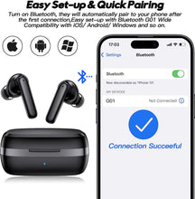 Load image into Gallery viewer, kurdene W01 Diamond Wireless Earbuds Bluetooth, Immersive Hi-Fi Stereo Sound
