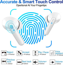 Load image into Gallery viewer, kurdene P30 Upgraded Wireless Earbuds Bluetooth 5.3 Immersive Deep Bass Hi-Fi Stereo Sound Built-in Mic
