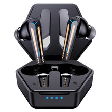 Load image into Gallery viewer, kurdene G03 Wireless Earbuds Bluetooth 5.3 Headphones with 45ms Ultra Low-Latency Deep Bass for Music/Game Mode, Built-in Microphones with Breathing Light Effect and Wireless Charging Case-Black
