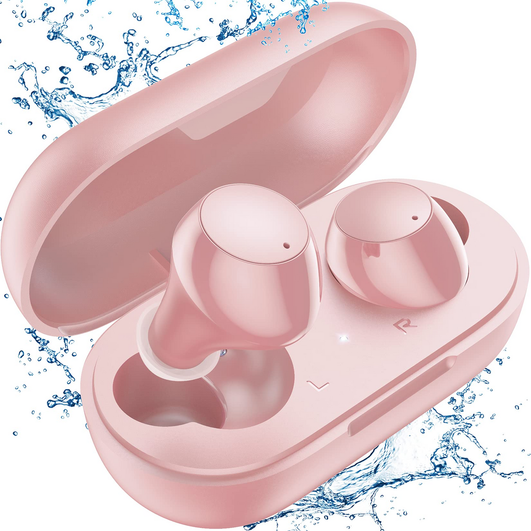 Kurdene Wireless Earbuds.Bluetooth Earbuds V5.2 in Ear with Charging Case(V8-Pink)